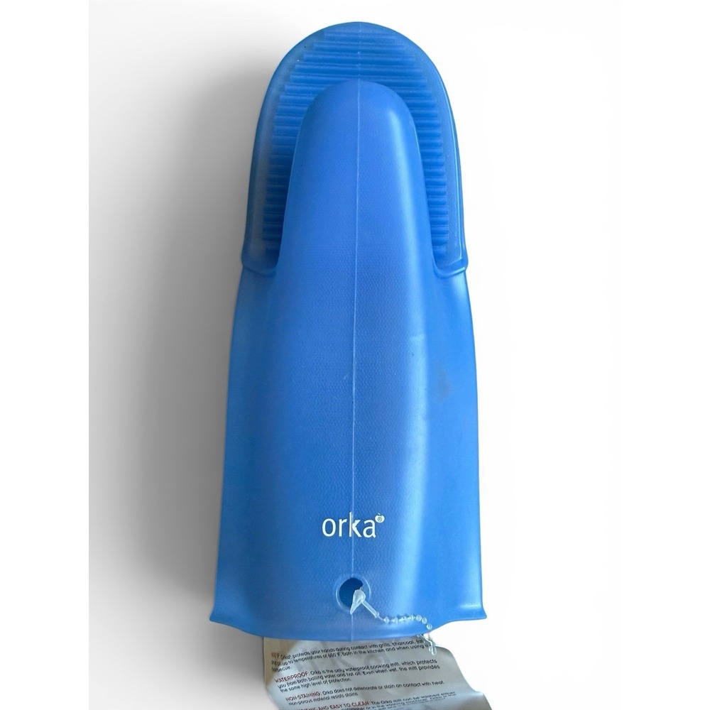 Orka Silicone Kitchen Glove 11" Oven Mitt Blue New With Tag NWT Mastrad Paris